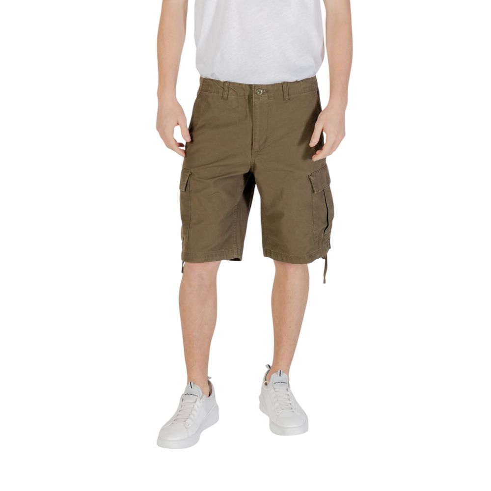 Jack Jones Green Cotton Bermuda