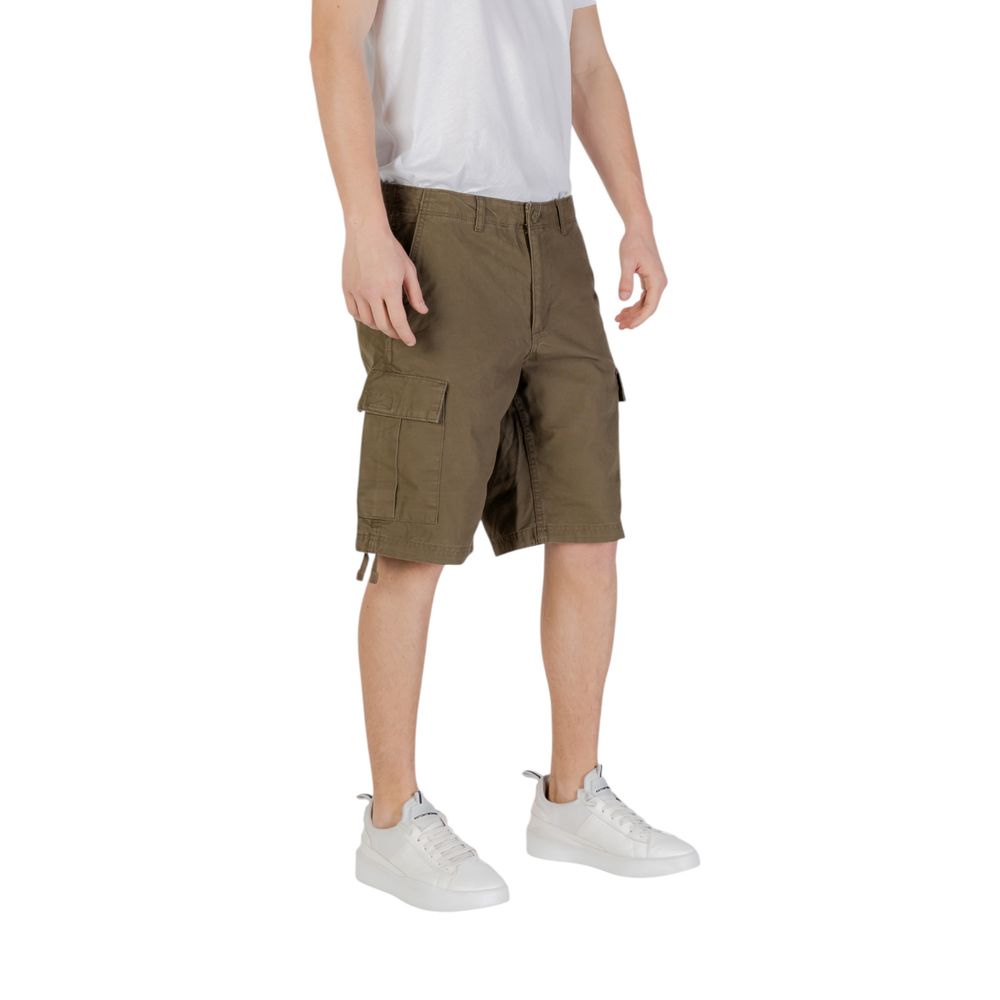 Jack Jones Green Cotton Bermuda