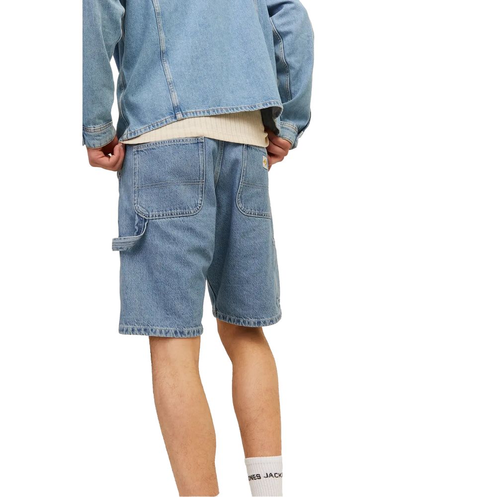 Jack Jones Light Blue Cotton Bermuda