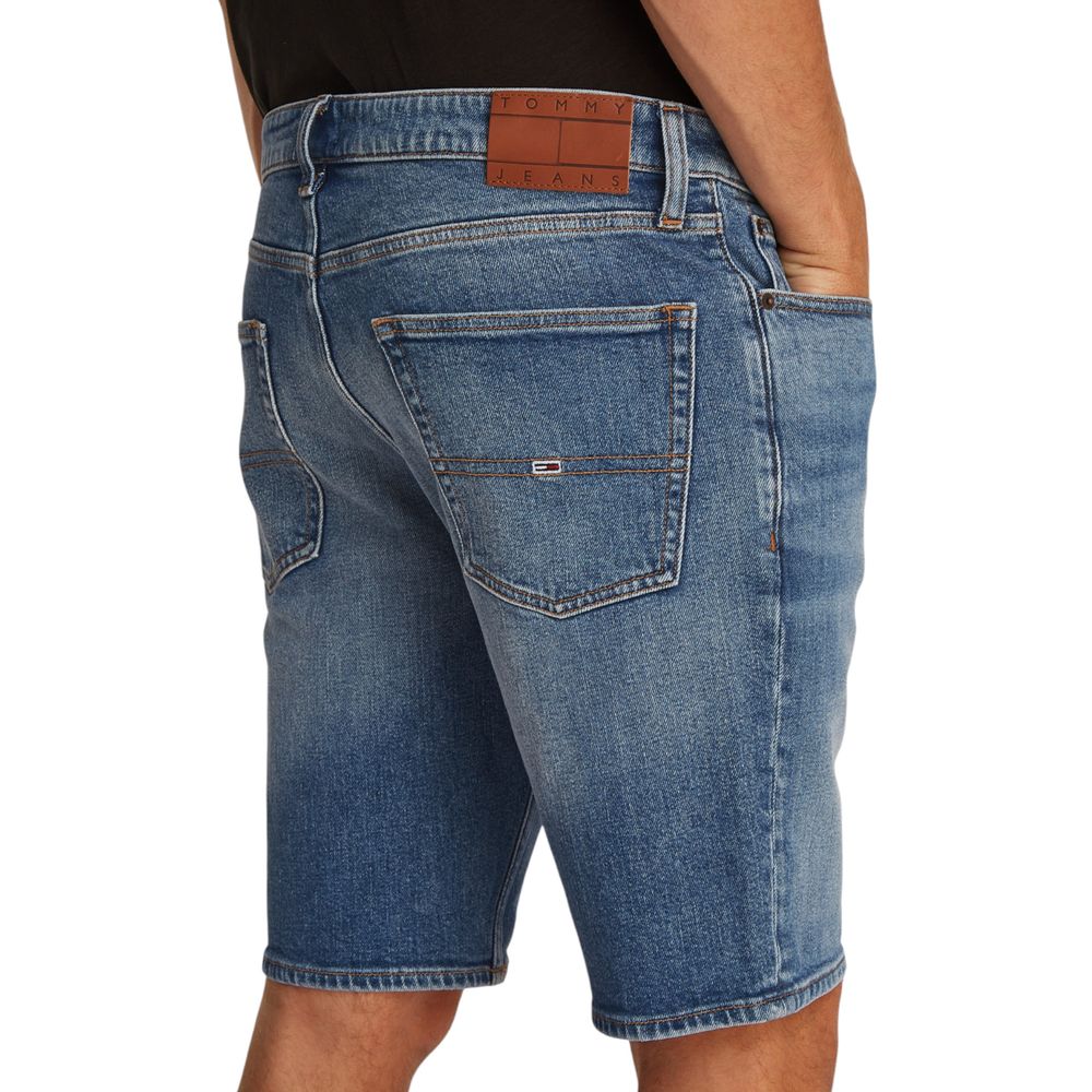 Tommy Hilfiger Jeans Blue Recycled Cotton Bermuda