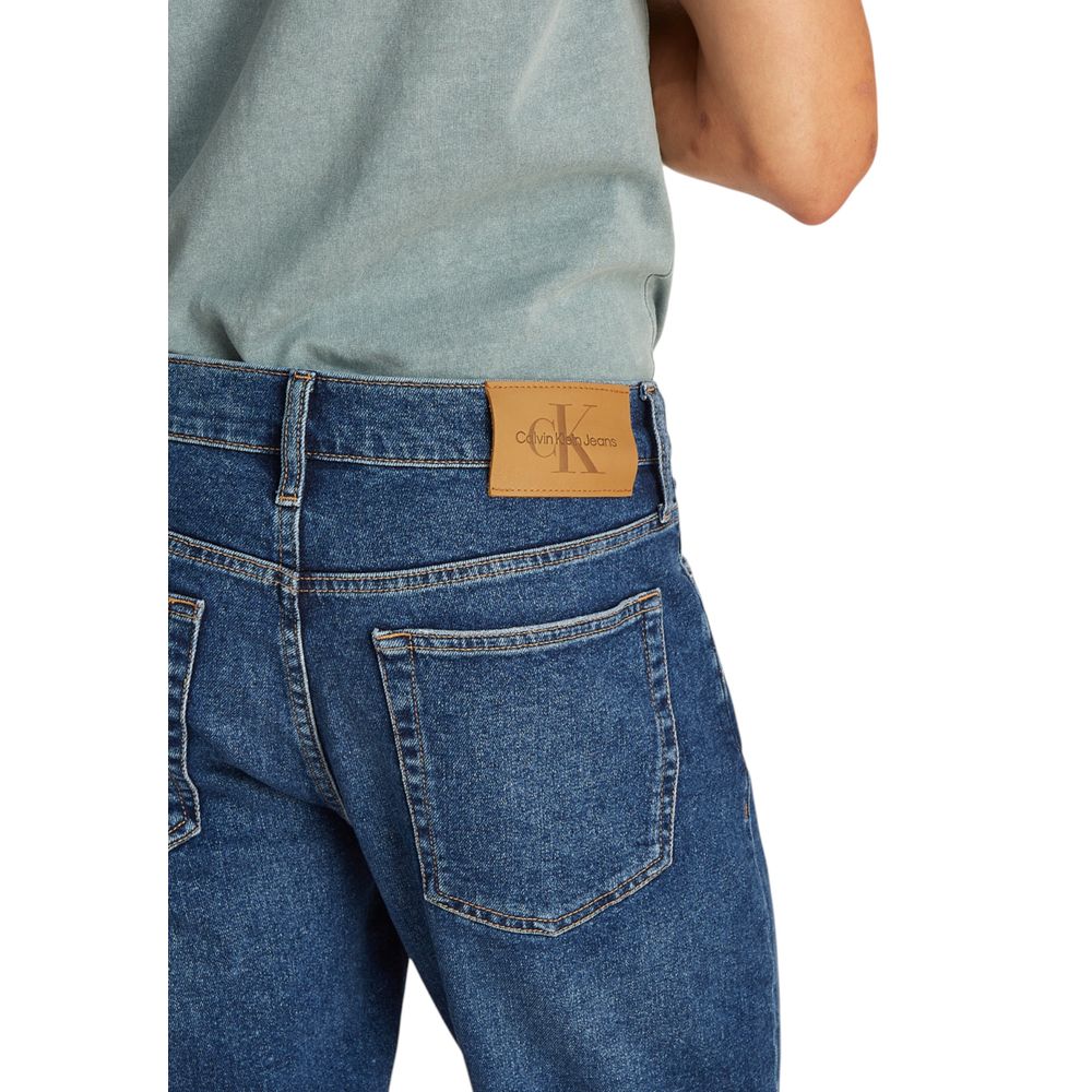 Calvin Klein Jeans Blue Cotton Bermuda