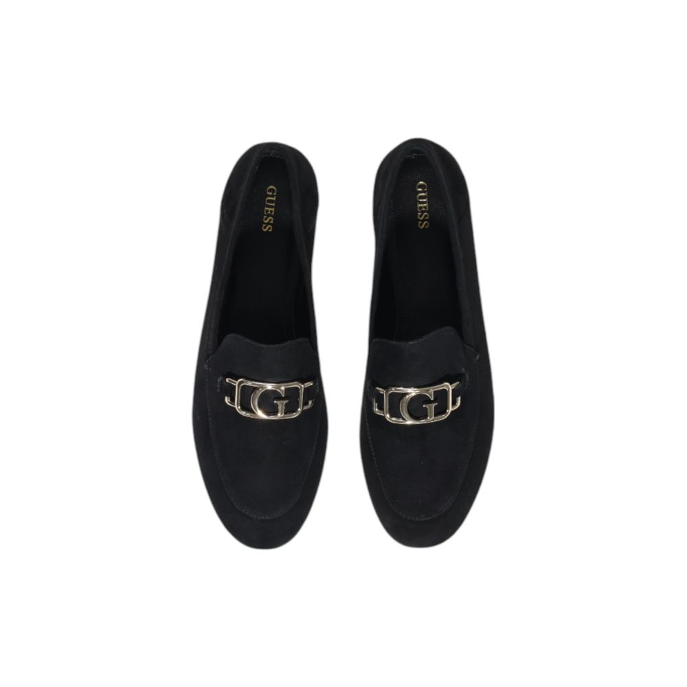 Guess Black Leather Platform