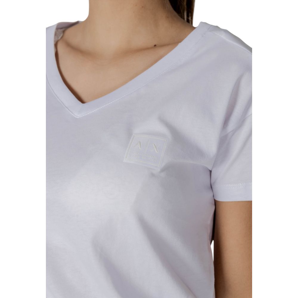 Armani Exchange White Cotton T-Shirt