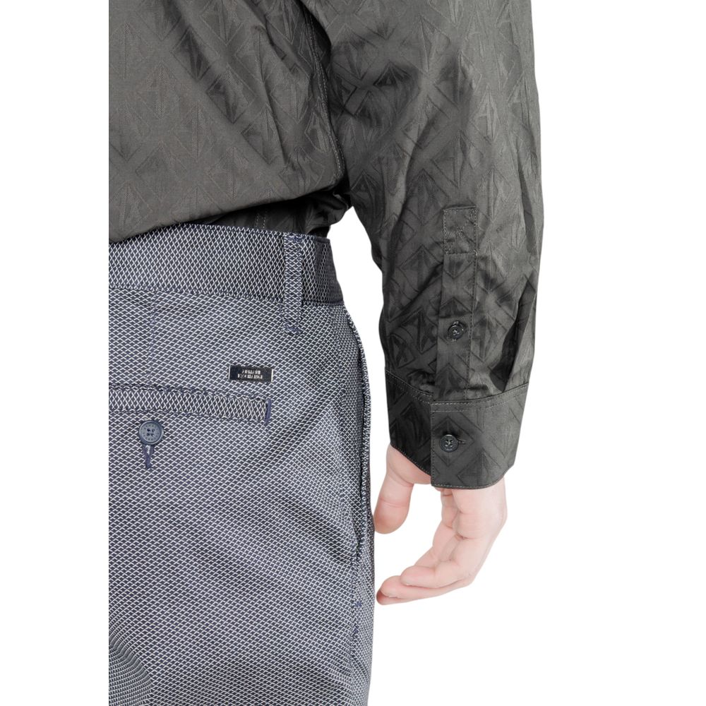 Armani Exchange Blue Cotton Skinny Pant