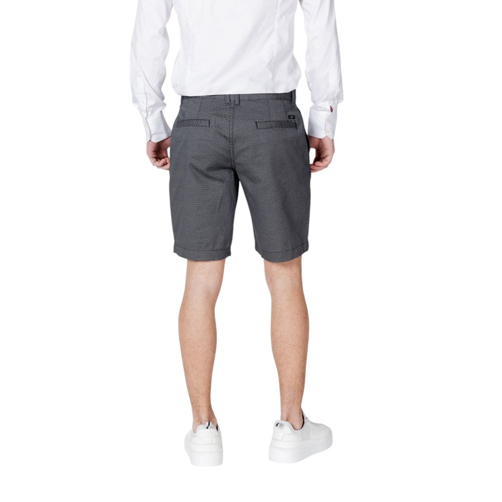 Armani Exchange Blue Cotton Short