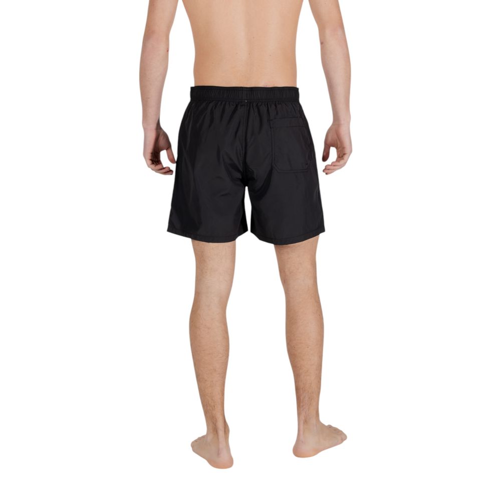 Armani Exchange Black Polyester Swim Short