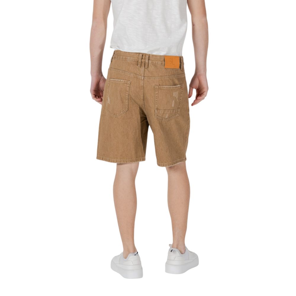 Gianni Lupo Beige Cotton Bermuda