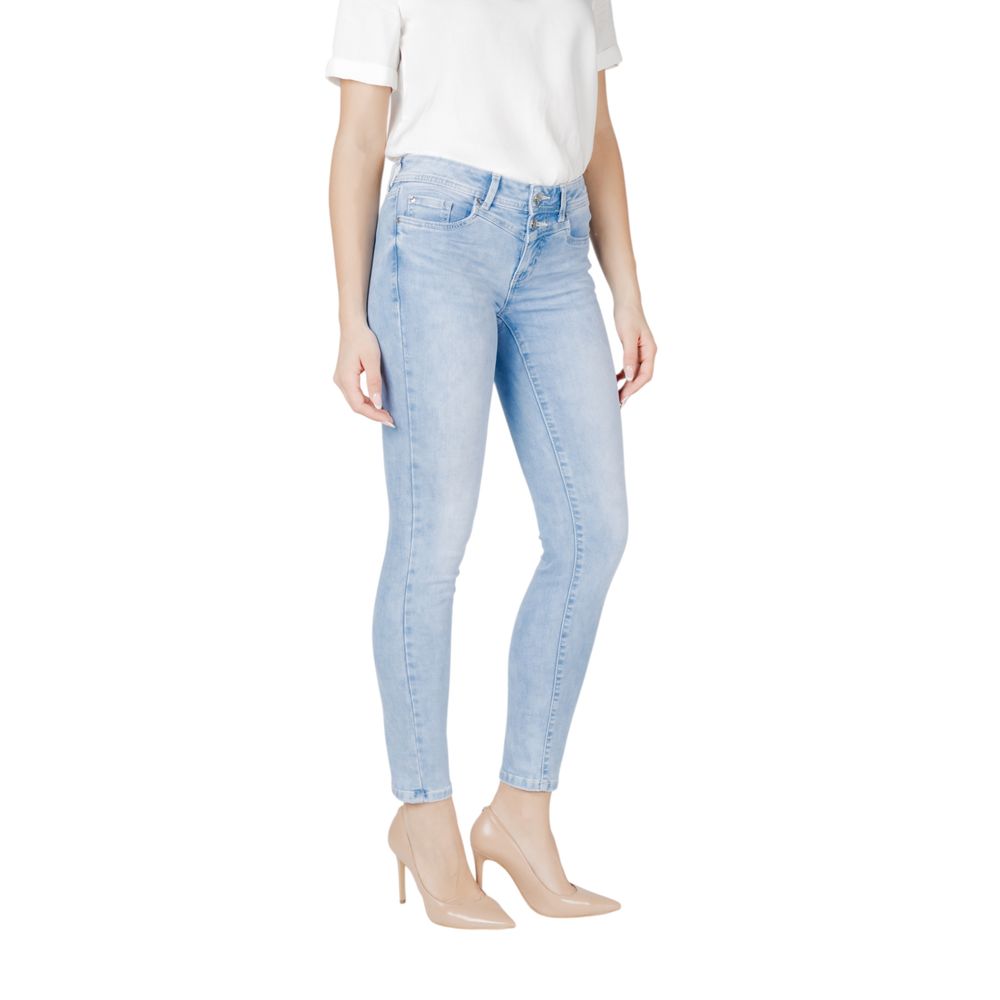 Street One Light Blue Cotton Slim Fit Jean