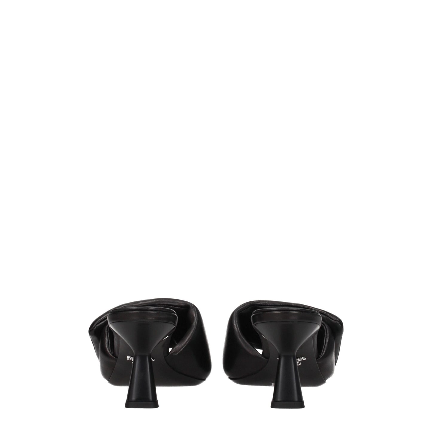 Prada Black Leather Platforms