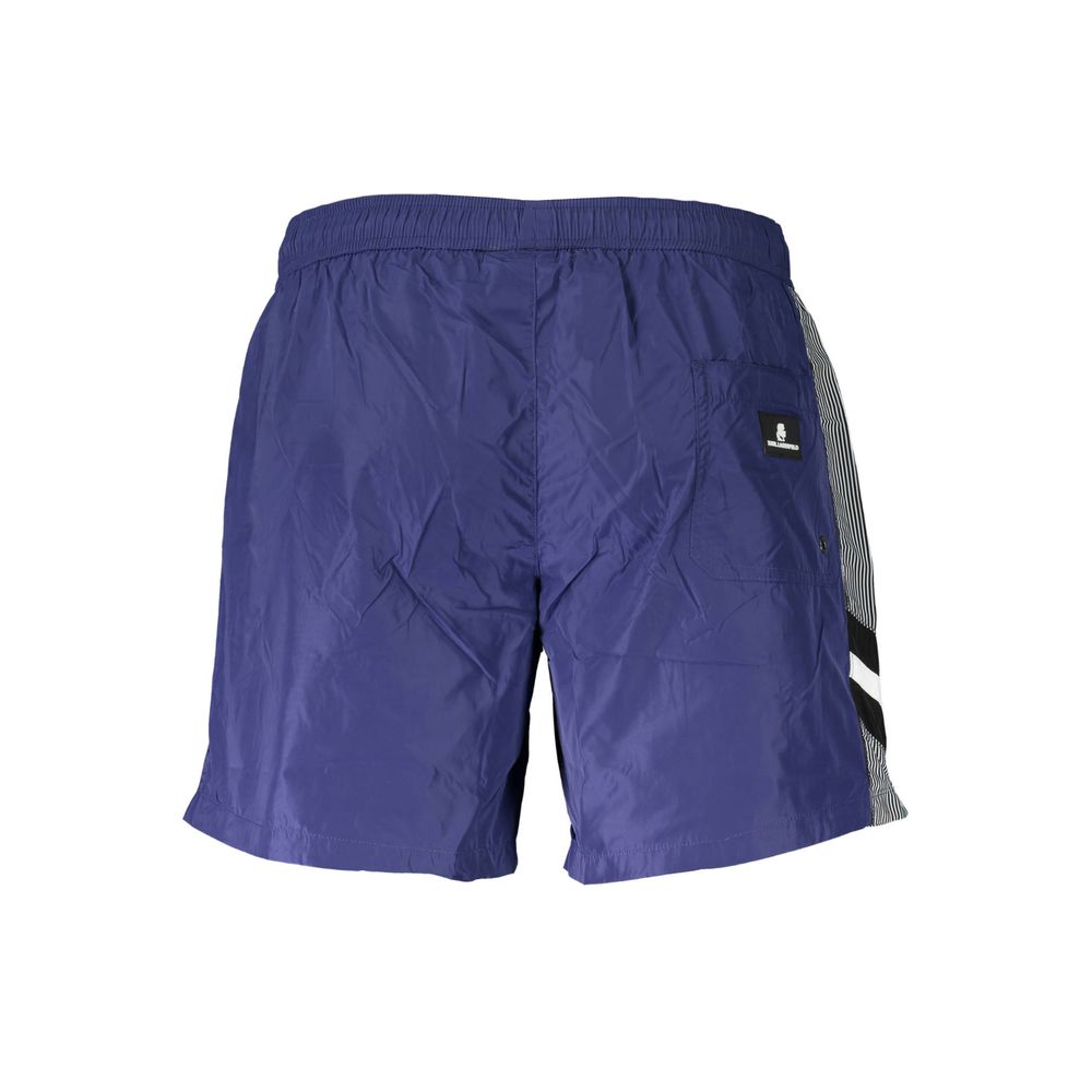 Karl Lagerfeld Blue Polyester Swimwear