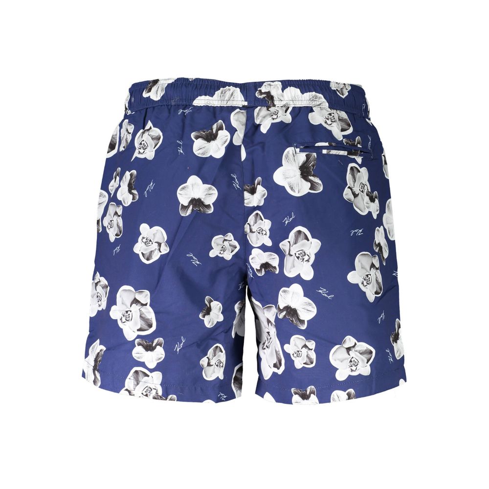Karl Lagerfeld Blue Polyester Swimwear