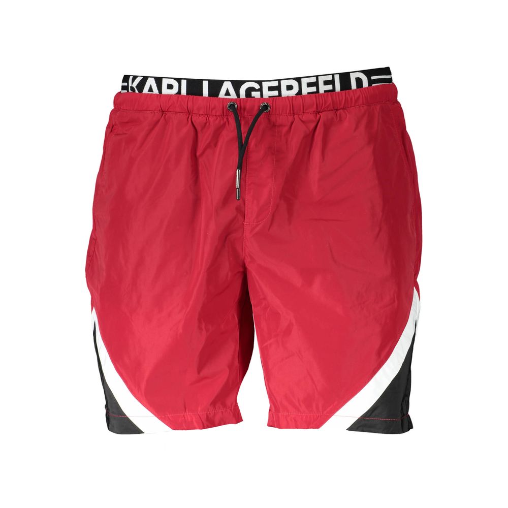 Karl Lagerfeld Red Polyester Swimwear
