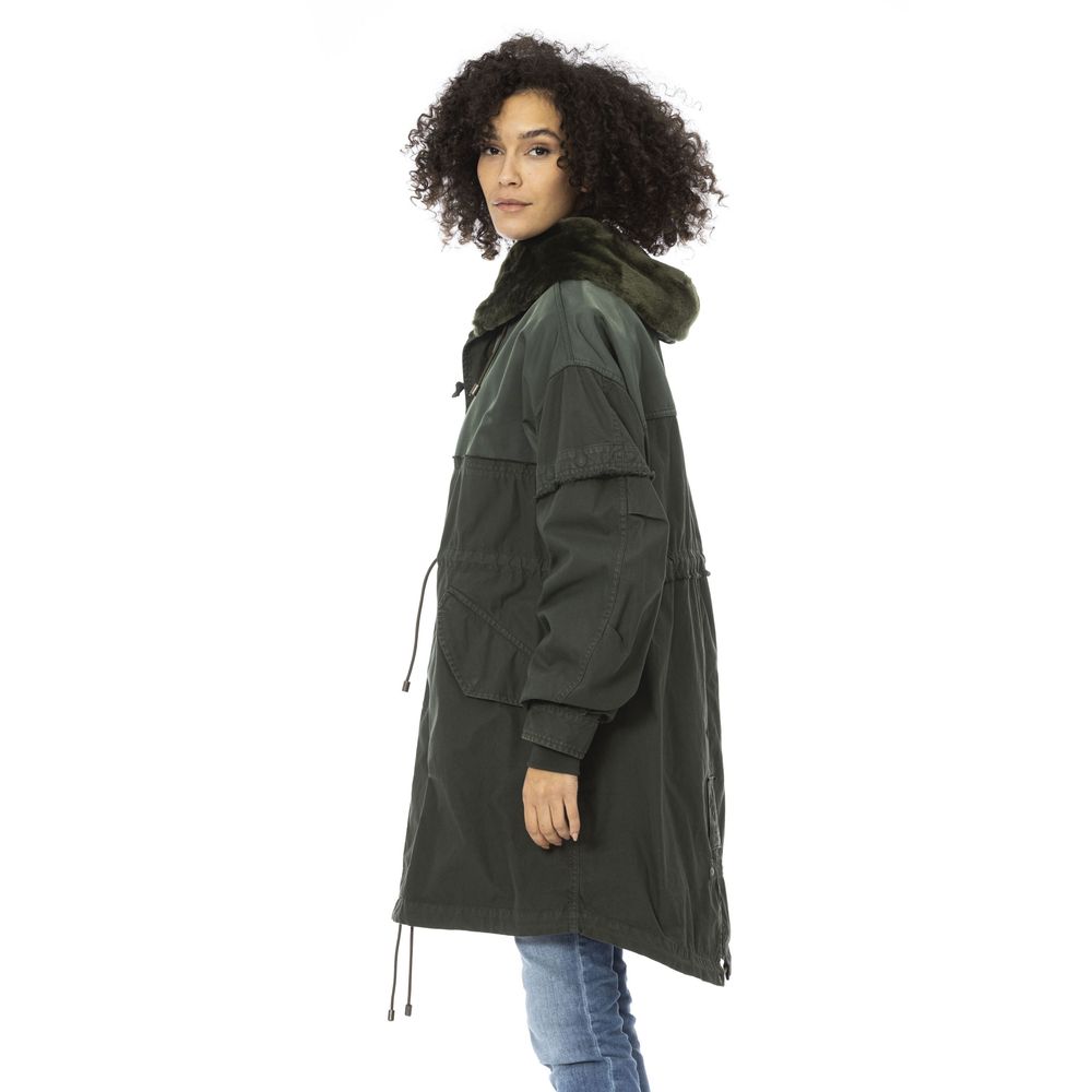Mr&Mrs Italy Green Cotton Jackets & Coat