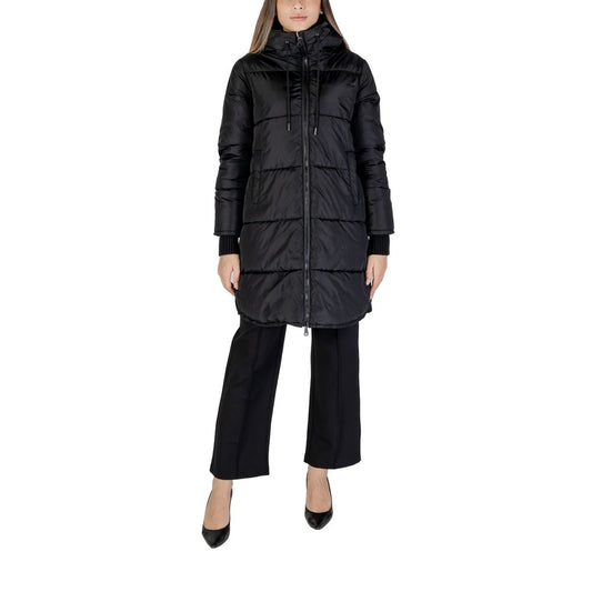 Cleré Black Polyester Jackets & Coat
