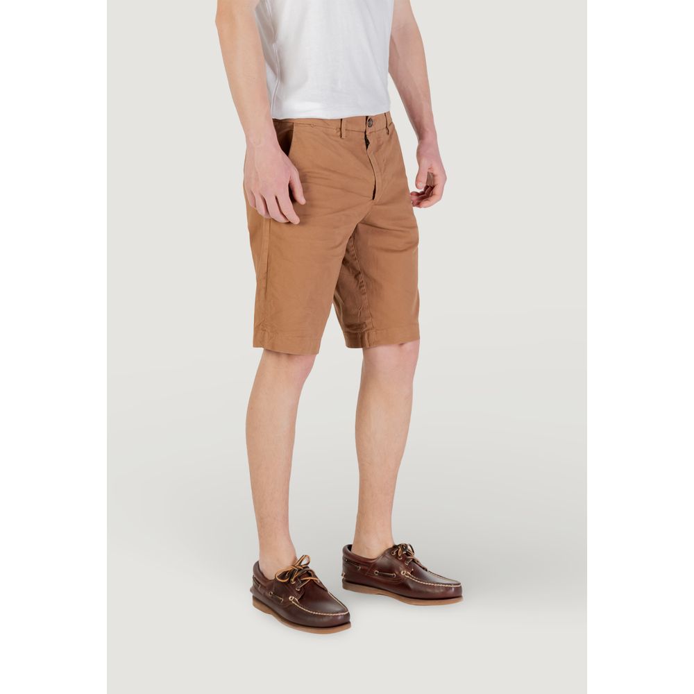 Borghese Beige Cotton Bermuda