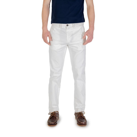 Borghese White Cotton Skinny Pant