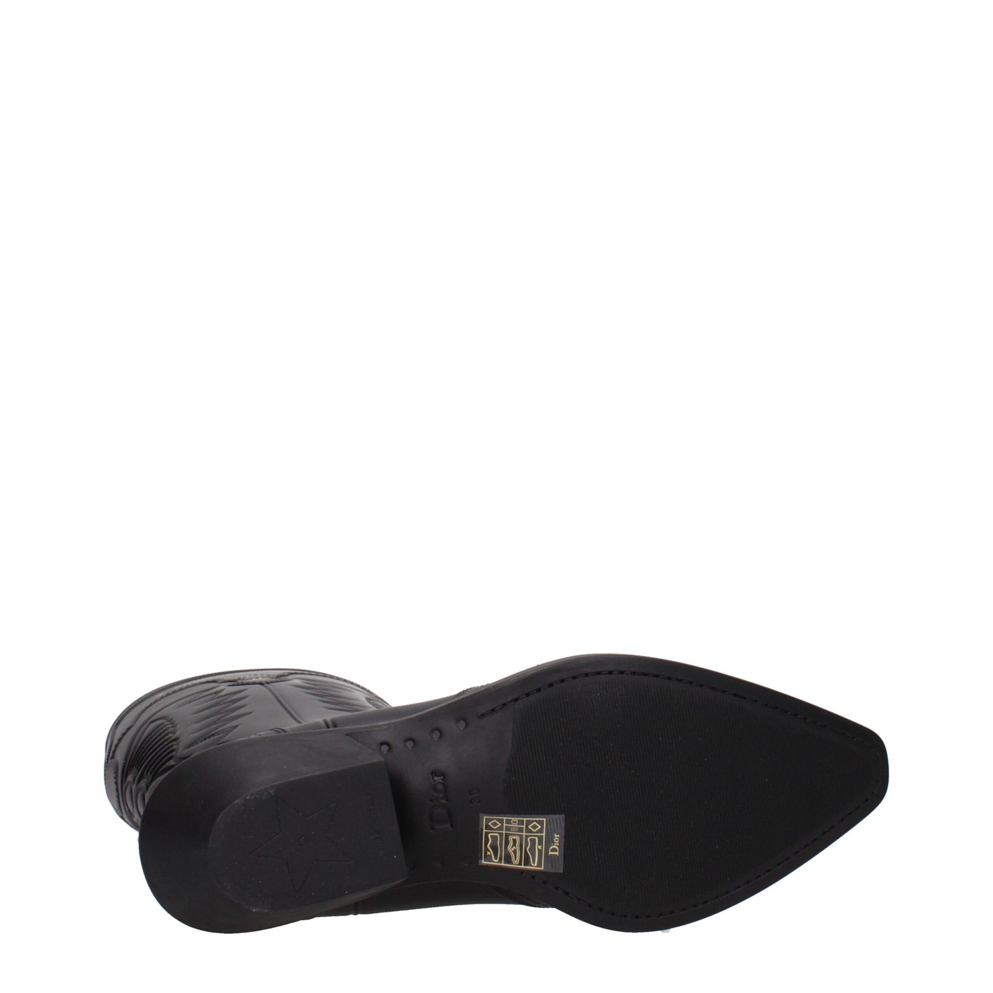 Christian Dior Black Leather Ankle Boots