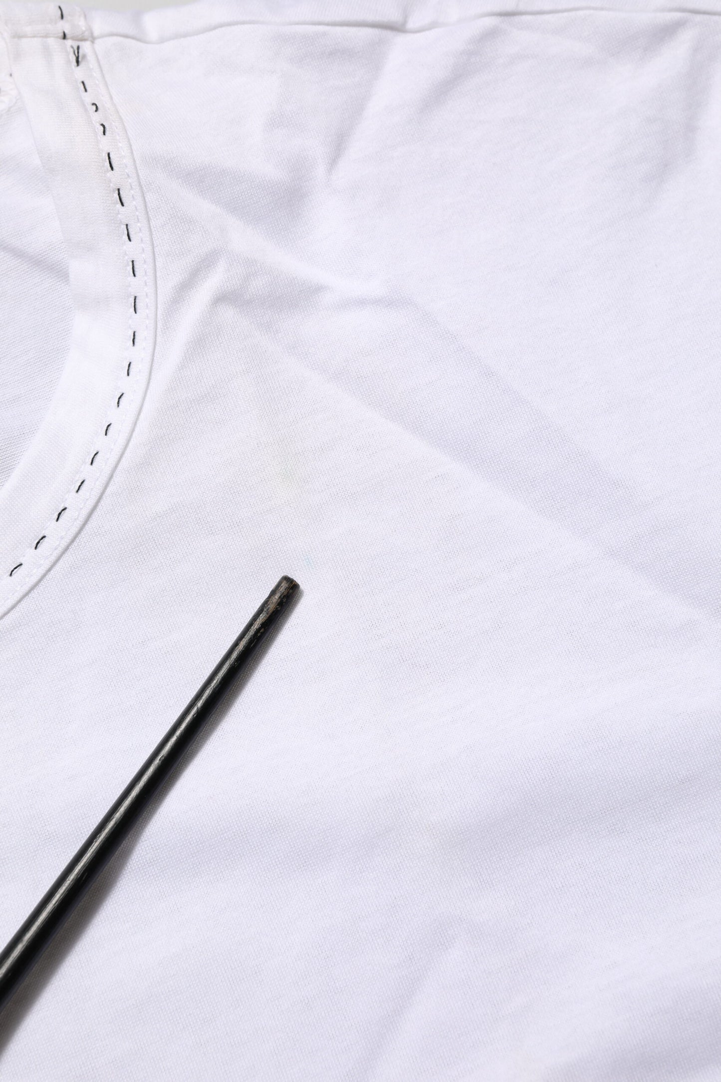 Dolce & Gabbana Weißes Baumwoll-Unterwäsche-T-Shirt mit Rundhalsausschnitt