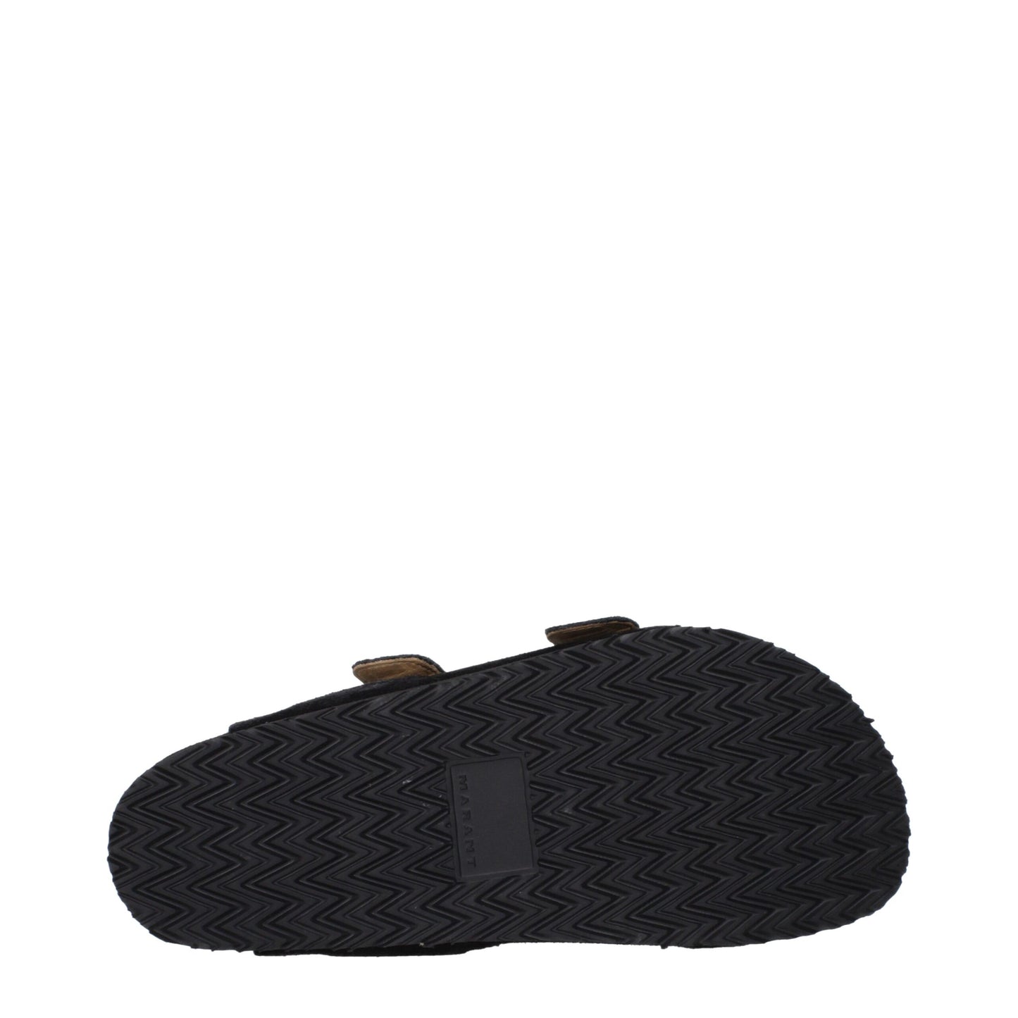 Isabel Marant Black Leather Slippers Sandals