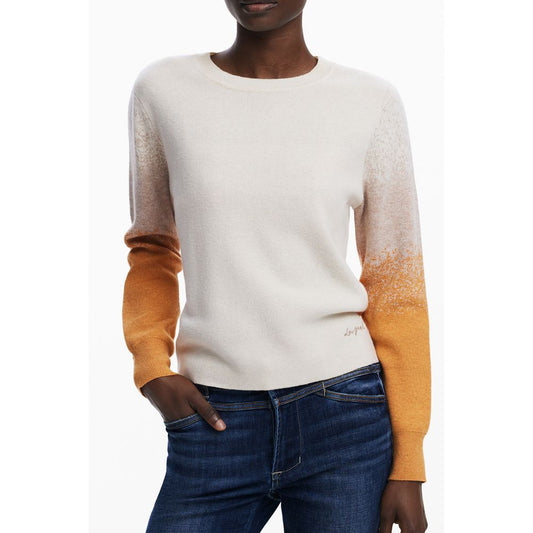 Desigual Beige Wool Sweater