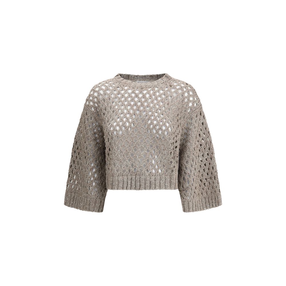 Brunello Cucinelli Dazzling Net Sweater
