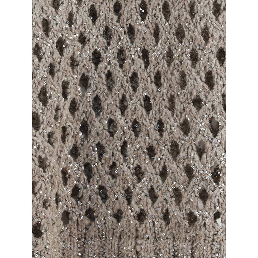 Brunello Cucinelli Dazzling Net Sweater