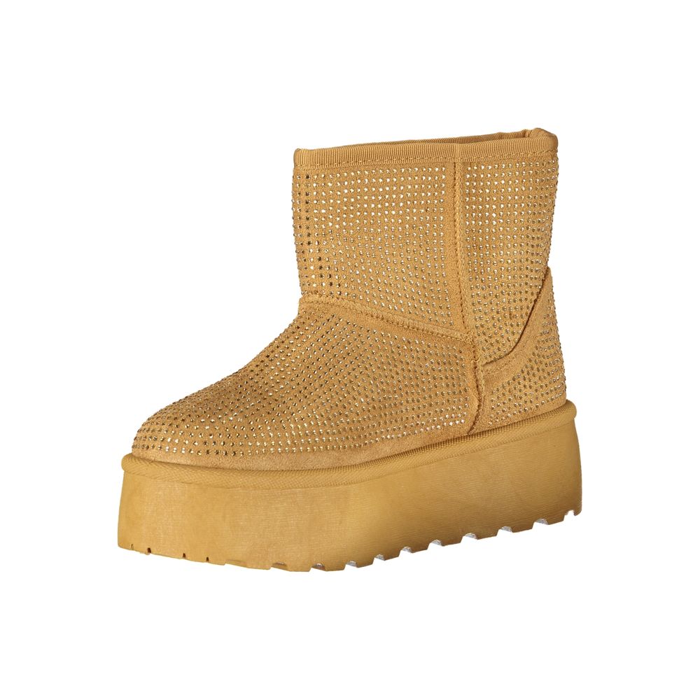 Laura Biagiotti Brown Polyester Women Boot