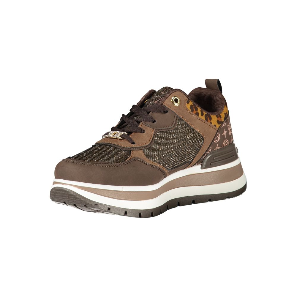 Laura Biagiotti Brown Polyester Women Sneaker