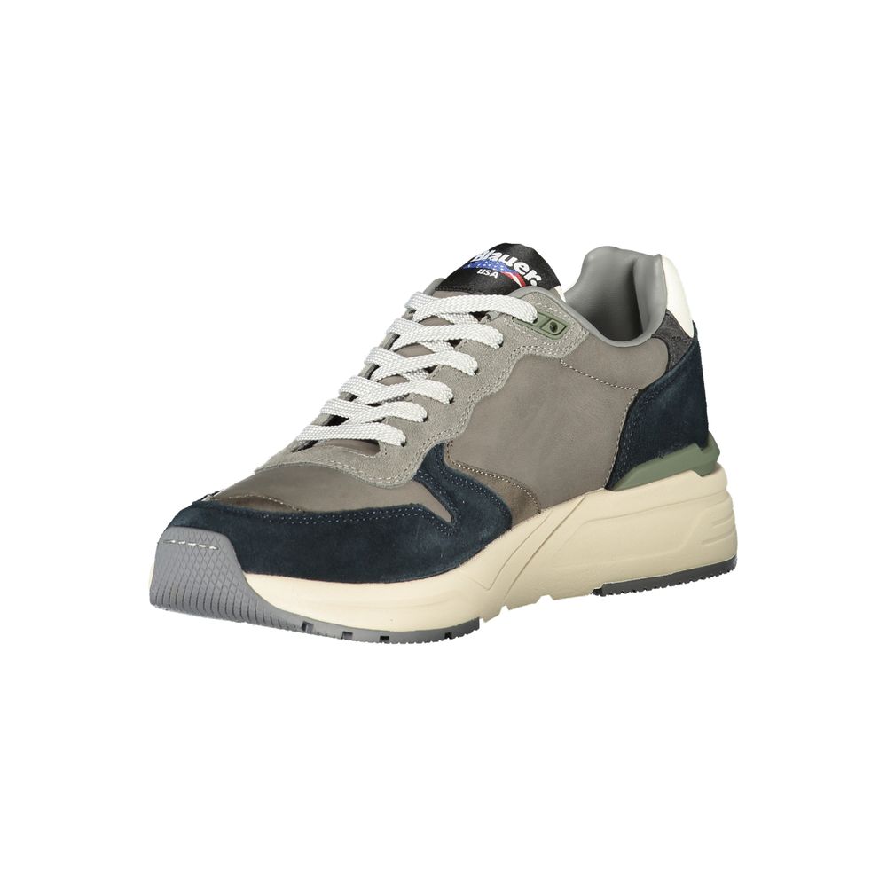 Blauer Gray Leather Men Sneaker