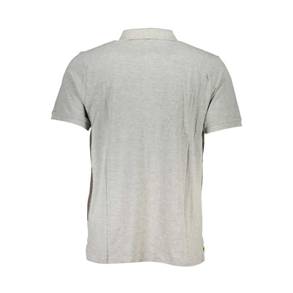 Gianmarco Venturi Gray Cotton Polo Shirt