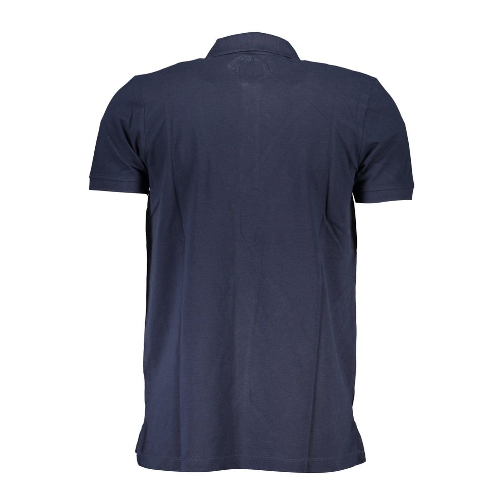 Gianmarco Venturi Blue Cotton Polo Shirt