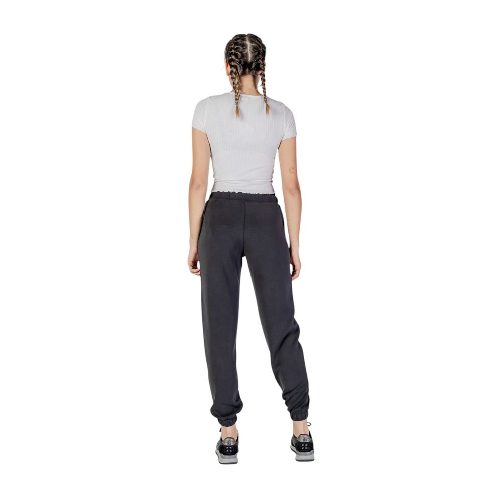 Guess Active Black Polyester Joggers Workout Pant