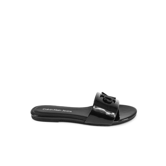 Calvin Klein Black Polyester Sandal