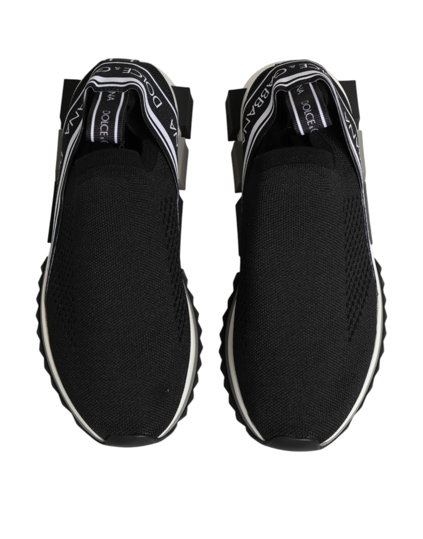 Dolce & Gabbana Black Slip On Sorrento Low Top Sneakers Shoes