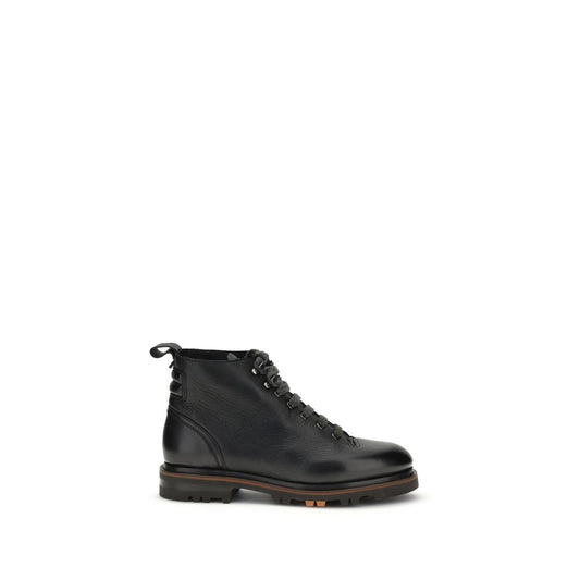 Santoni Leather Ankle Boot