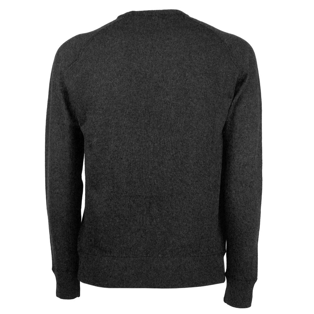 Emilio Romanelli Gray Cashmere Men Sweater