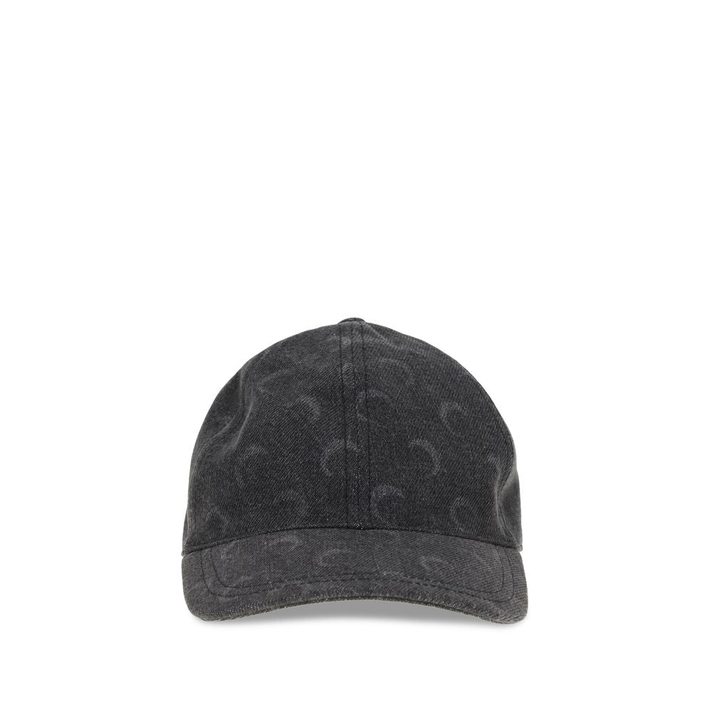 Marine Serre Moon Laser Denim Baseball Hat