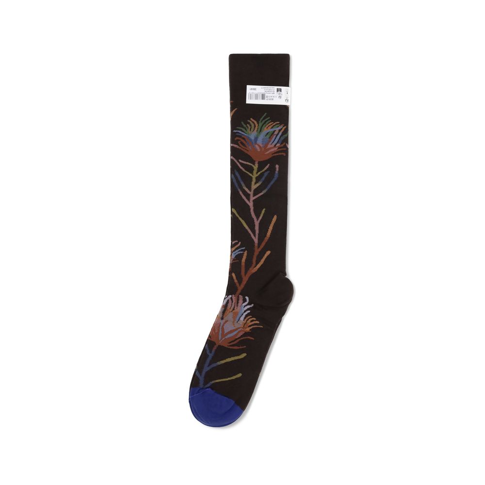 Bonne Maison Nature-inspired pattern Socks