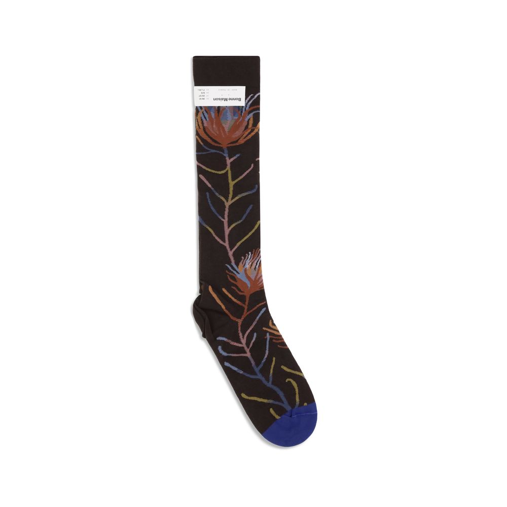 Bonne Maison Nature-inspired pattern Socks
