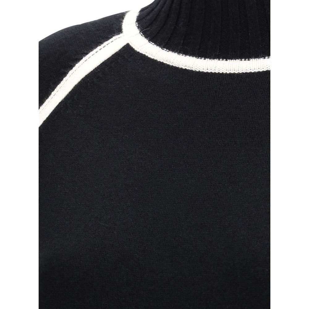 Max Mara Black Wool Turtleneck