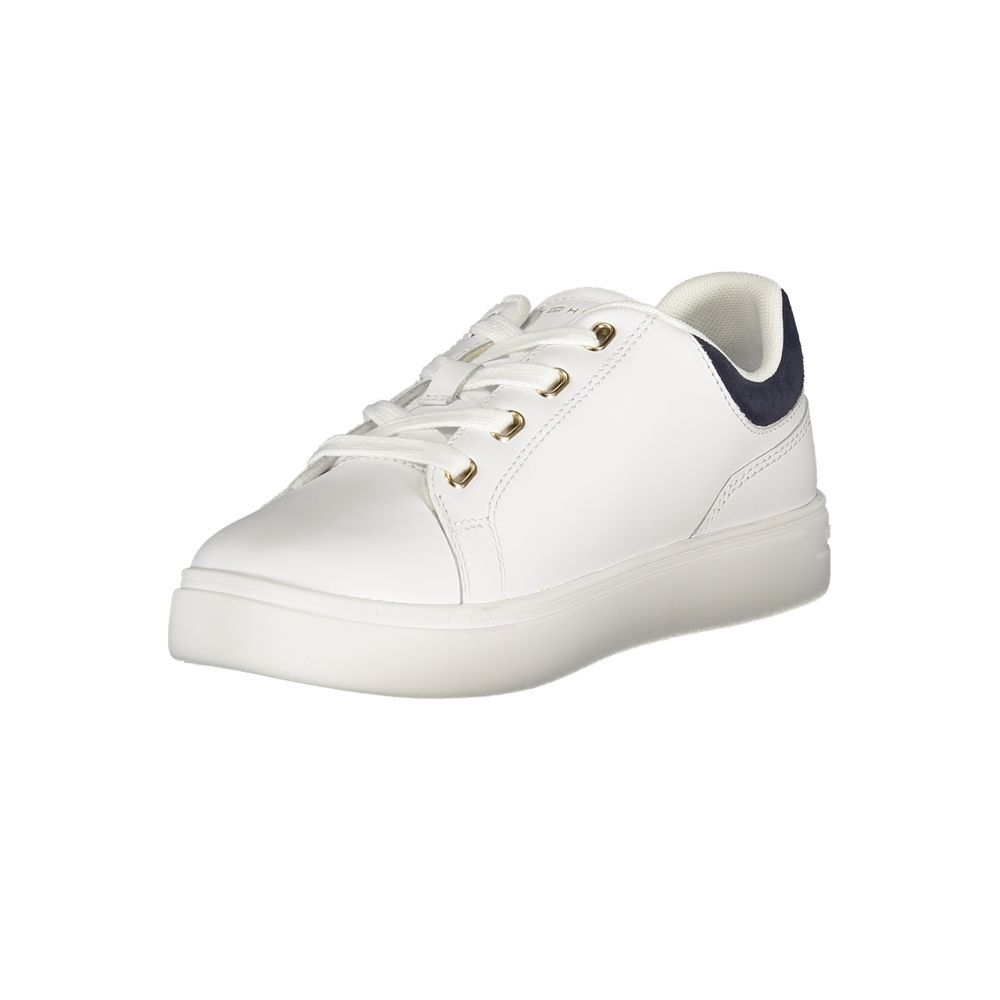 Tommy Hilfiger White Leather Women Sneaker