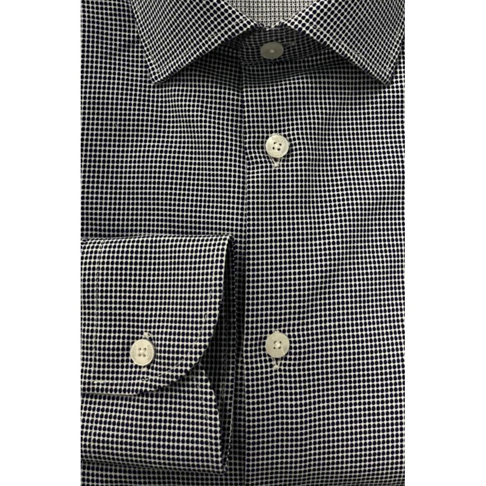 Baldinini Trend Blue Cotton Men Shirt