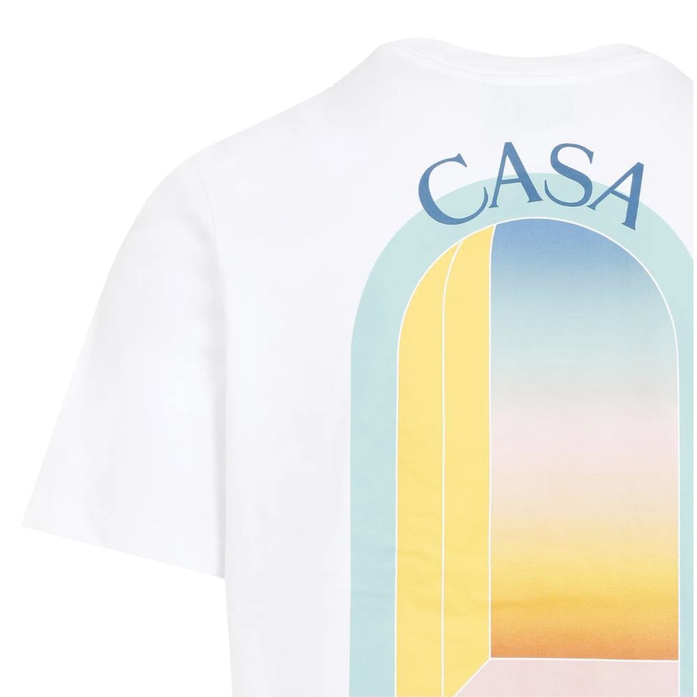 Casablanca White Cotton T-Shirt