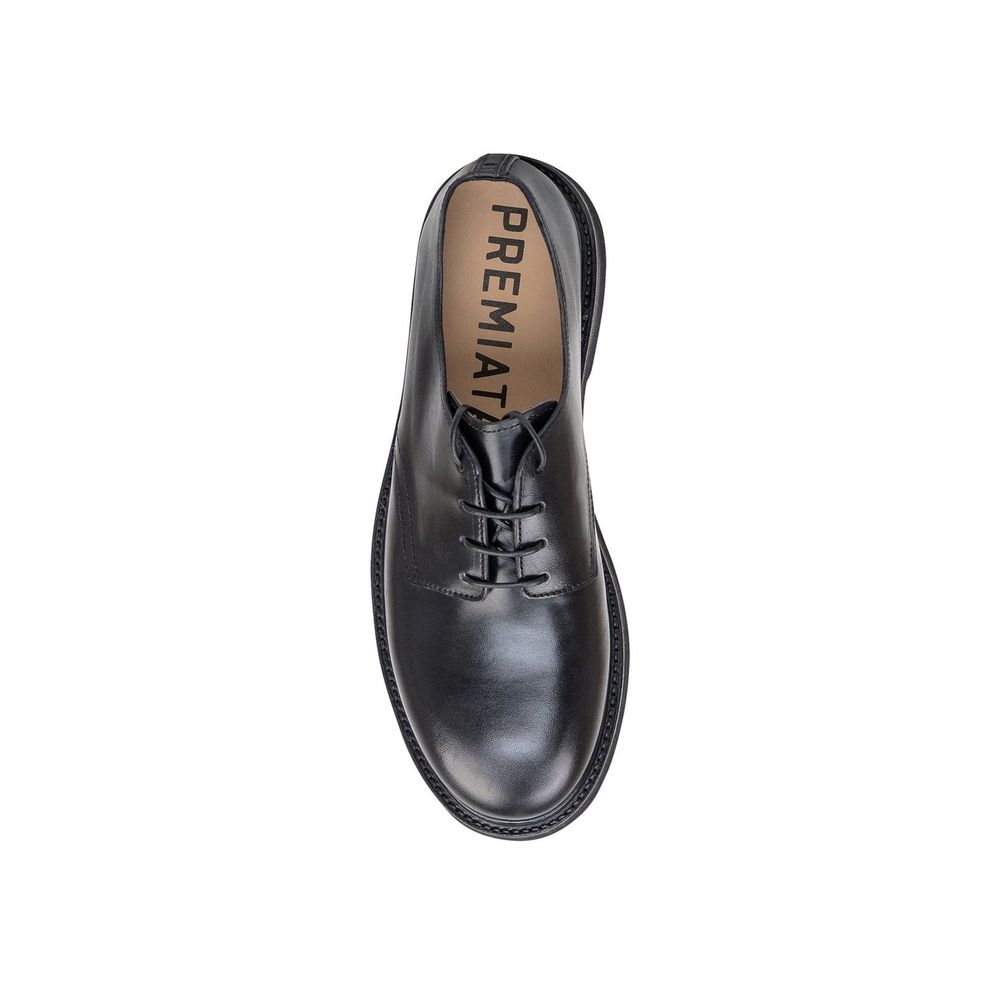 Premiata Black Calfskin Oxfords And Derbies