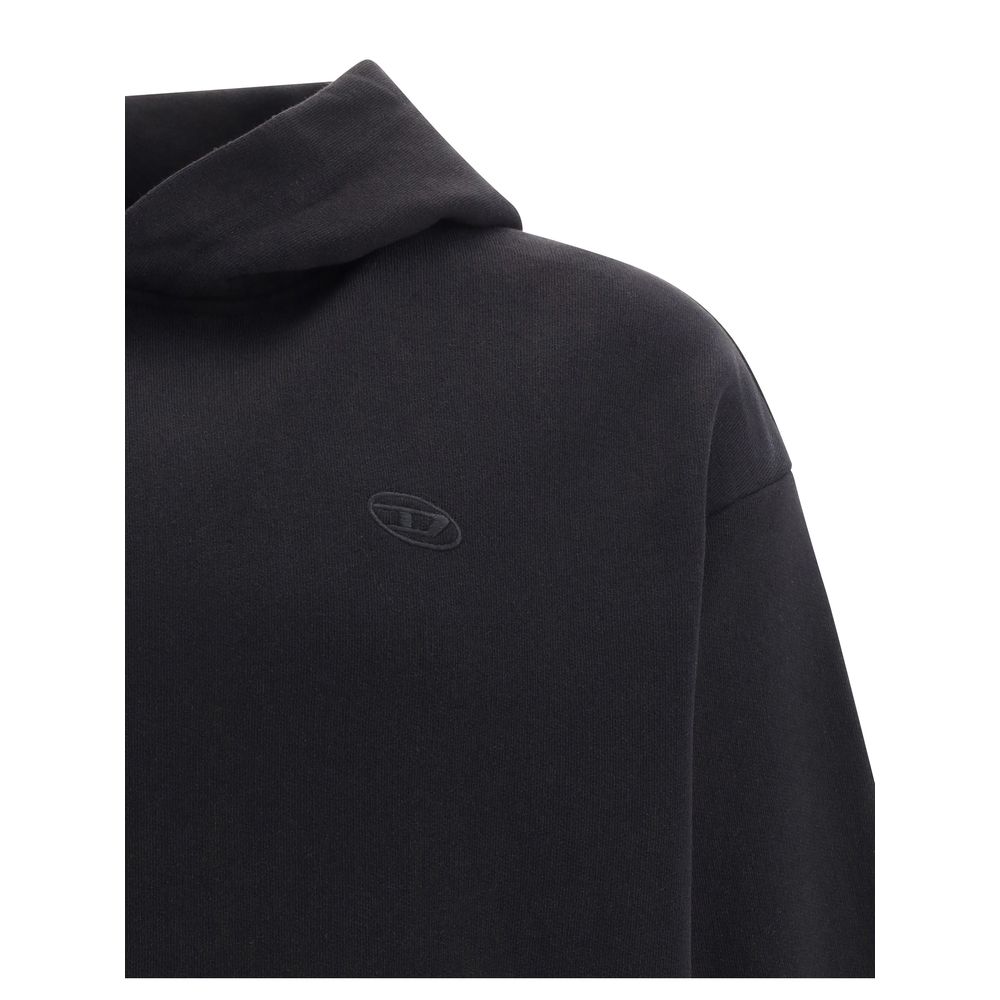 Diesel Black Elastane Sweatshirt