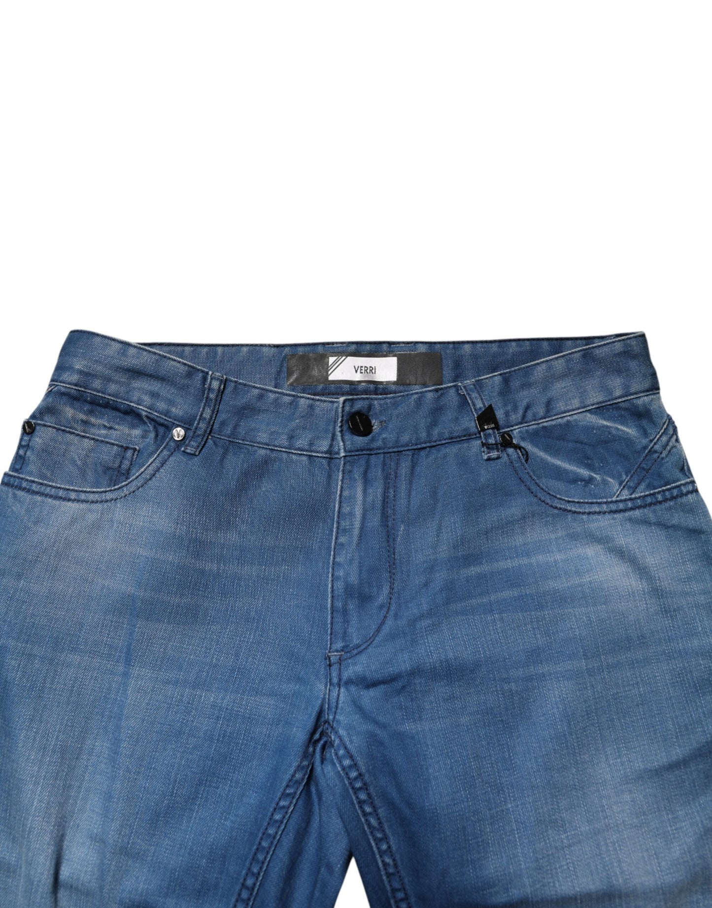 Verri Blue Washed Cotton Regular Fit Herren-Jeans