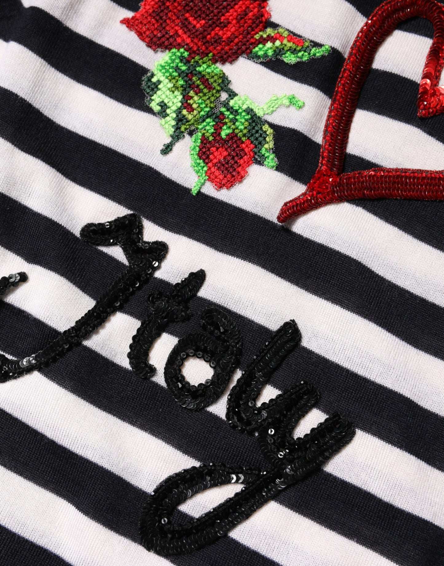 Dolce & Gabbana Ärmelloses Top aus schwarzem und weißem Kaschmir und Seide