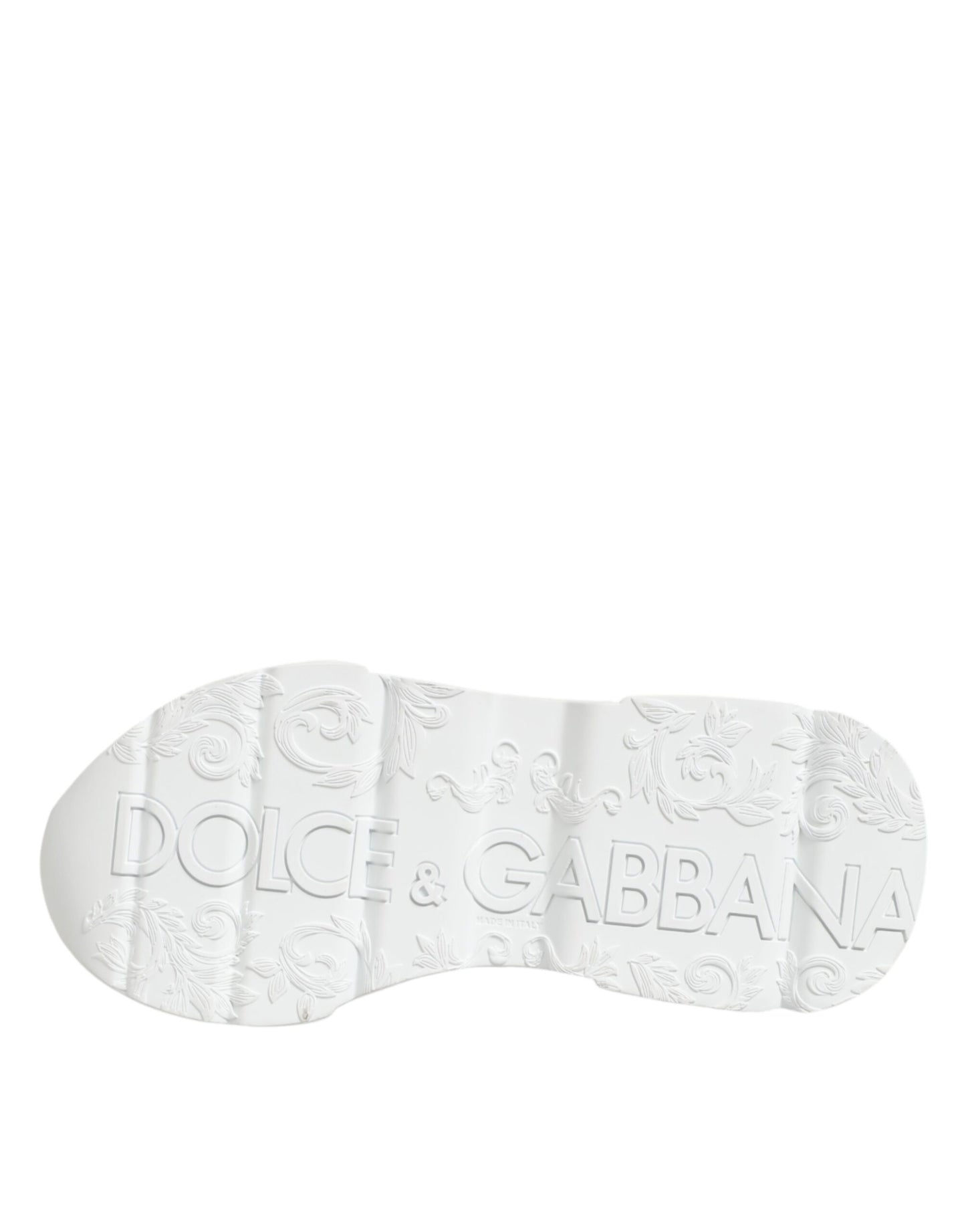 Dolce & Gabbana White Leather Daymaster Low Top Sneakers Shoes