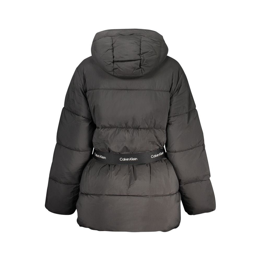 Calvin Klein Black Nylon Jackets & Coat