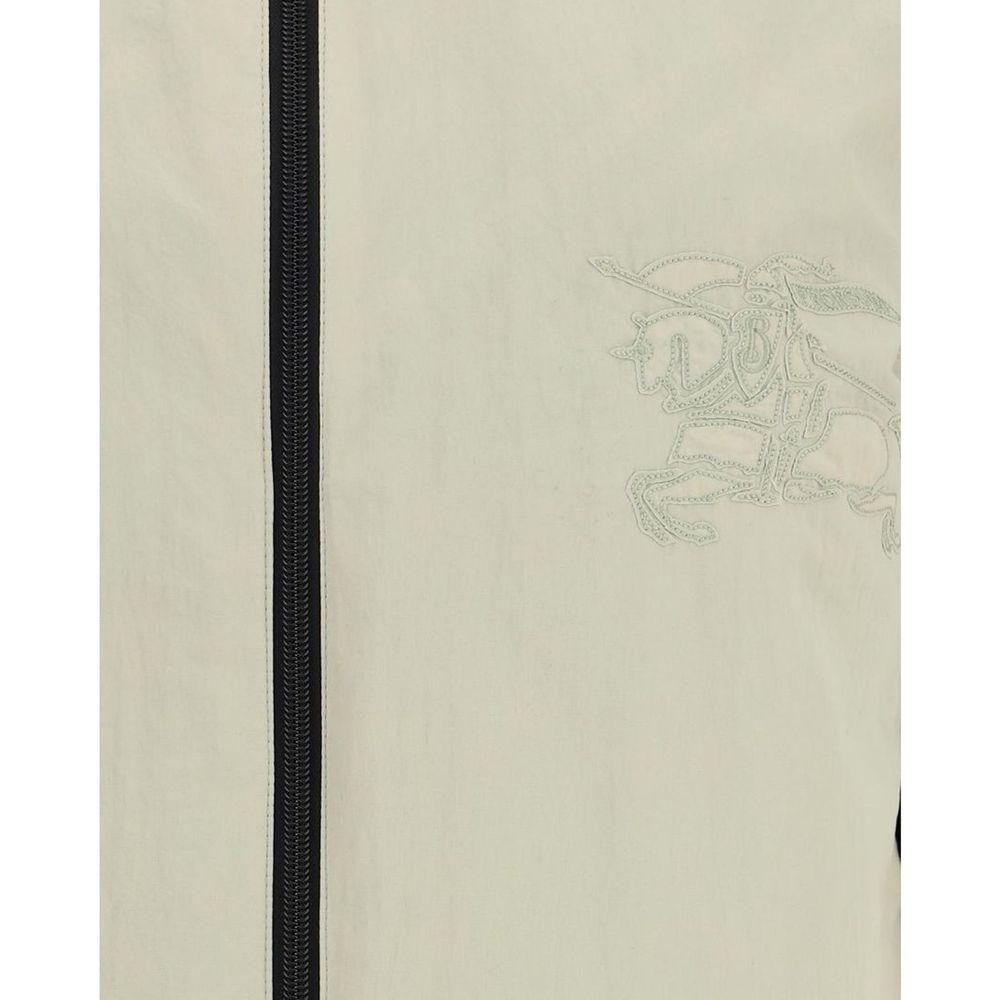 Burberry Gray Polyamide Full-Length Jacket